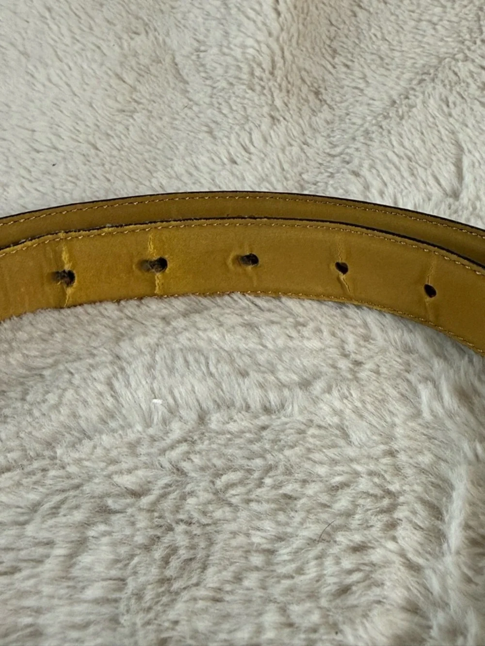 A. Brod Vintage Embossed Italian Leather Belt With Nickel Accents Womens Sz M
